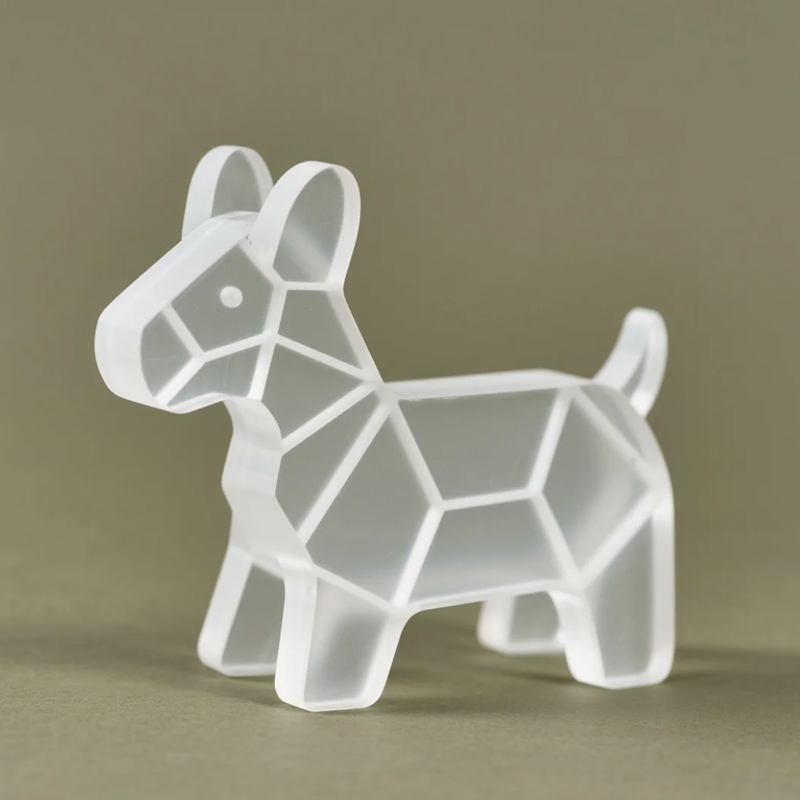 Acrylic plastic engraving