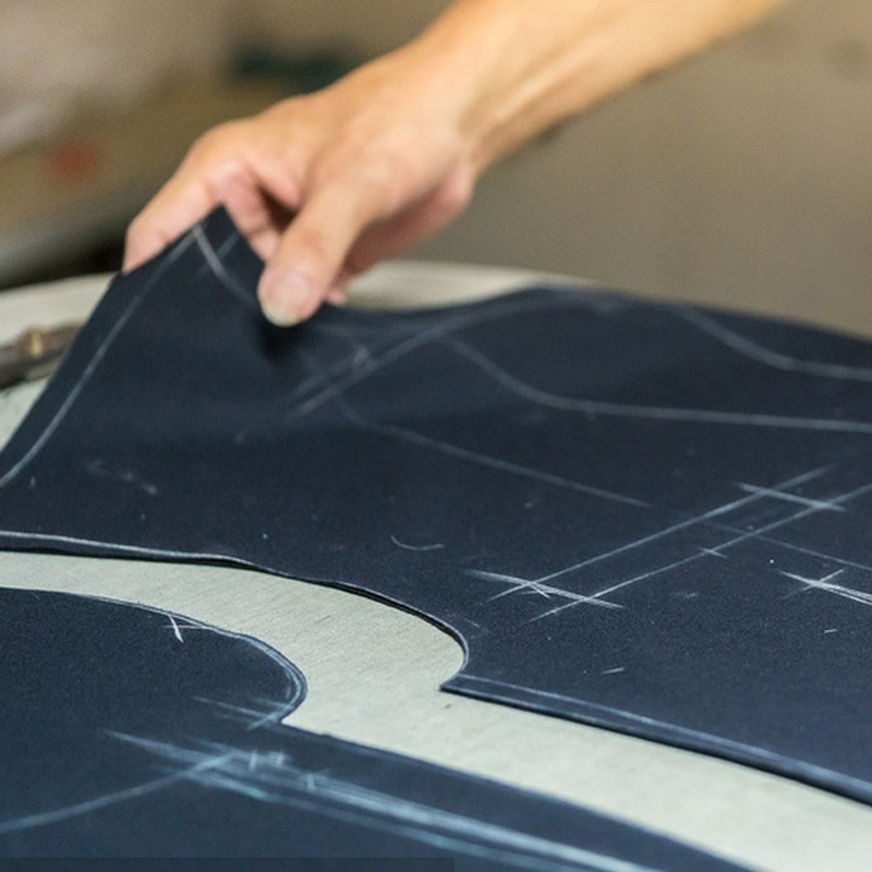 Fabric cutting&application