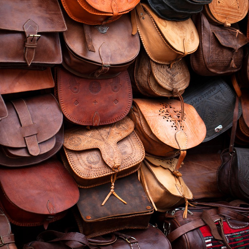 Leather cutting&application